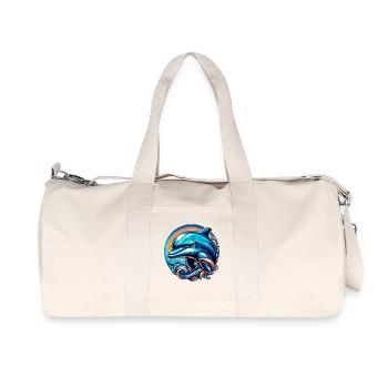 Dolphin - Recycled Canvas Sports Bag by Stanley/Stella - natural - Front