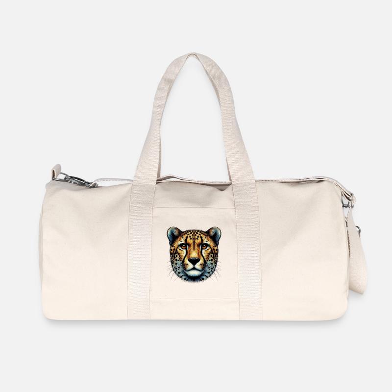 Gepard - Recycelte Canvas-Sporttasche von Stanley/Stella - Naturweiß
