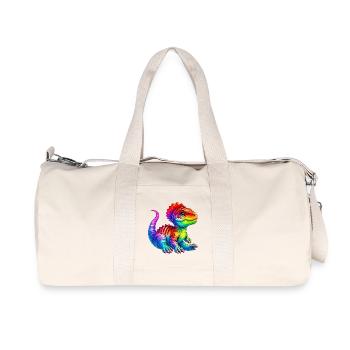 Dinosaur - Recycled Canvas Sports Bag by Stanley/Stella - natural - Front