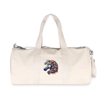Cheval - Sac de sport en toile recyclée Stanley/Stella - blanc naturel - Devant
