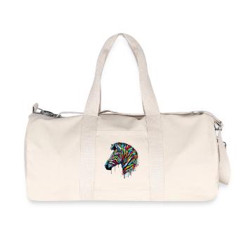 Zebra - Recycled Canvas Sports Bag by Stanley/Stella - natural - Front
