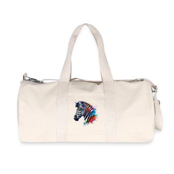 Zebra - Recycled Canvas Sports Bag by Stanley/Stella - natural - Front