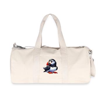 Puffin - Recycled Canvas Sports Bag by Stanley/Stella - natural - Front