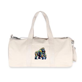Gorille - Sac de sport en toile recyclée Stanley/Stella - blanc naturel - Devant