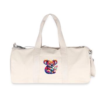Koala - Recycelte Canvas-Sporttasche von Stanley/Stella - Naturweiß - Vorne