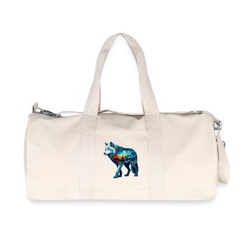 Wolf - Recycled Canvas Sports Bag by Stanley/Stella - natural - Front