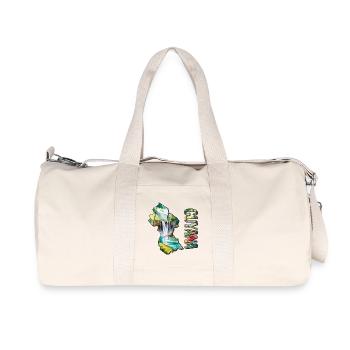 Carte à l’aquarelle de la Guyane - Sac de sport en toile recyclée Stanley/Stella - blanc naturel - Devant