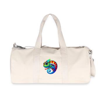 Caméléon - Sac de sport en toile recyclée Stanley/Stella - blanc naturel - Devant