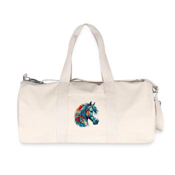 Pferd - Recycelte Canvas-Sporttasche von Stanley/Stella - Naturweiß - Vorne
