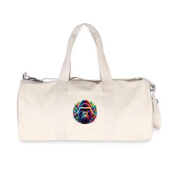 Gorille - Sac de sport en toile recyclée Stanley/Stella - blanc naturel - Devant