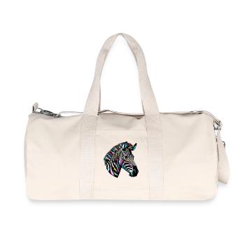 Zebra - Recycled Canvas Sports Bag by Stanley/Stella - natural - Front