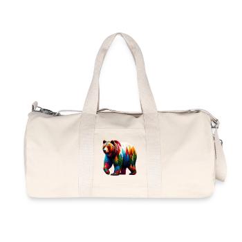 Bear - Recycled Canvas Sports Bag by Stanley/Stella - natural - Front