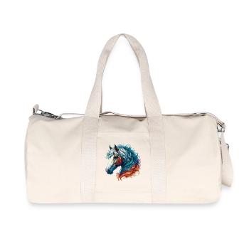 Cheval - Sac de sport en toile recyclée Stanley/Stella - blanc naturel - Devant