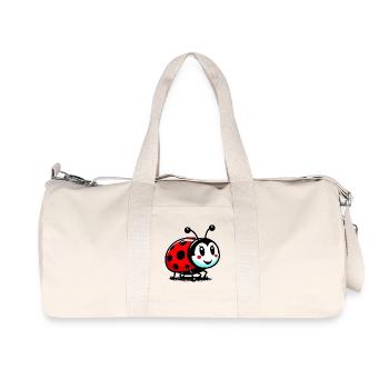 Marienkäfer - Recycelte Canvas-Sporttasche von Stanley/Stella - Naturweiß - Vorne