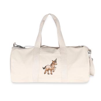Pferdchen - Recycelte Canvas-Sporttasche von Stanley/Stella - Naturweiß - Vorne
