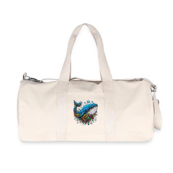 Wal - Recycelte Canvas-Sporttasche von Stanley/Stella - Naturweiß - Vorne