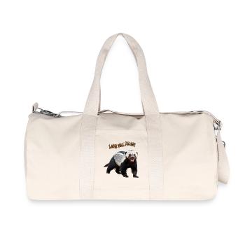 Honey Badger - Honigdachs - Recycelte Canvas-Sporttasche von Stanley/Stella - Naturweiß - Vorne