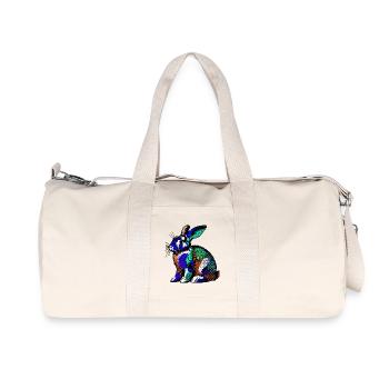 Lapin - Sac de sport en toile recyclée Stanley/Stella - blanc naturel - Devant