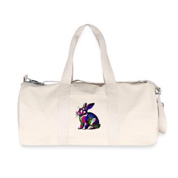 Lapin - Sac de sport en toile recyclée Stanley/Stella - blanc naturel - Devant