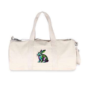 Lapin - Sac de sport en toile recyclée Stanley/Stella - blanc naturel - Devant