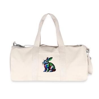Lapin - Sac de sport en toile recyclée Stanley/Stella - blanc naturel - Devant