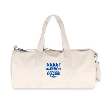 Marseille, I am Marseillais, Marseillais, 13 - Recycled Canvas Sports Bag by Stanley/Stella - natural - Front