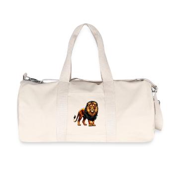 Löwe - Recycelte Canvas-Sporttasche von Stanley/Stella - Naturweiß - Vorne