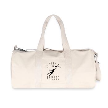 Je peux pas, j'ai frisbee. - Sac de sport en toile recyclée Stanley/Stella - blanc naturel - Devant
