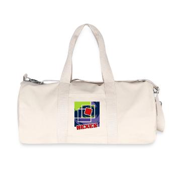 Carrés rebelles abstraits - Sac de sport en toile recyclée Stanley/Stella - blanc naturel - Devant