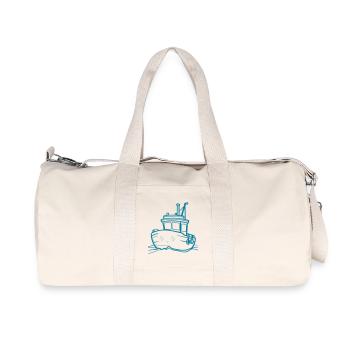 Kutterschiff Nordsee - Recycelte Canvas-Sporttasche von Stanley/Stella - Naturweiß - Vorne