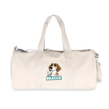 TEAM Beagle - Lemon - Recycled Canvas Sports Bag by Stanley/Stella - natural - Front