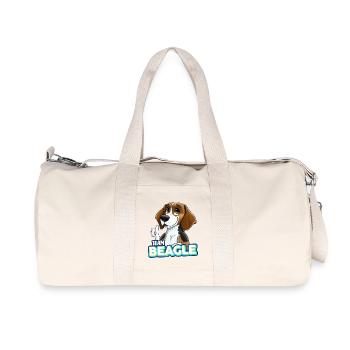TEAM Beagle - Tricolore - Recycled Canvas Sports Bag by Stanley/Stella - natural - Front