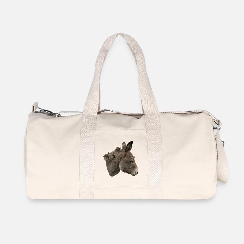 Esel - Recycelte Canvas-Sporttasche von Stanley/Stella - Naturweiß