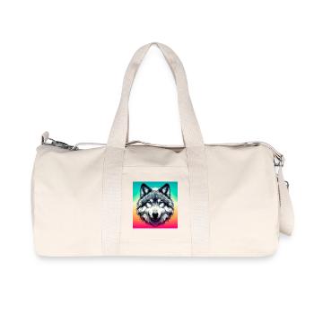 Wolf - Recycled Canvas Sports Bag by Stanley/Stella - natural - Front