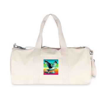Möwe - Recycelte Canvas-Sporttasche von Stanley/Stella - Naturweiß - Vorne