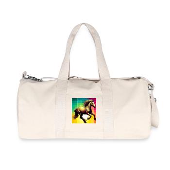 Pferd - Recycelte Canvas-Sporttasche von Stanley/Stella - Naturweiß - Vorne