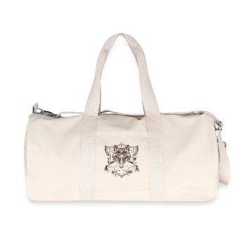 Boxer loup - Sac de sport en toile recyclée Stanley/Stella - blanc naturel - Devant