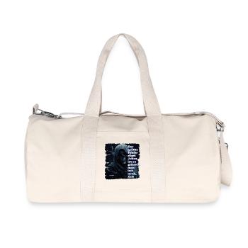 Crâne mystique avec citation - Sac de sport en toile recyclée Stanley/Stella - blanc naturel - Devant