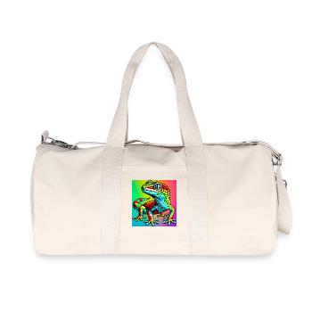 Gecko - Recycelte Canvas-Sporttasche von Stanley/Stella - Naturweiß - Vorne