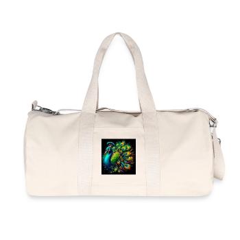 peacock - Recycled Canvas Sports Bag by Stanley/Stella - natural - Front