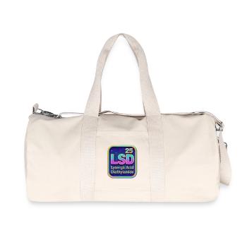 Neon Psychedelic Acid Retro - Recycled Canvas Sports Bag by Stanley/Stella - natural - Front