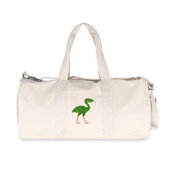 L'autruche serpent , le serpent qui court ! - Sac de sport en toile recyclée Stanley/Stella - blanc naturel - Devant