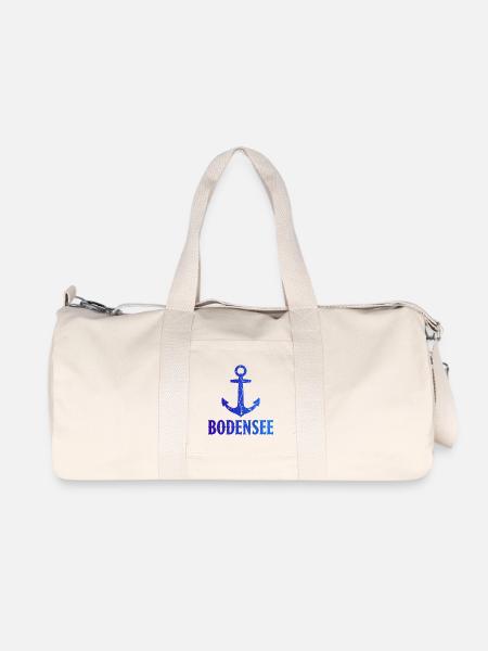 Anker Bodensee Urlaub Schiff - Recycelte Canvas-Sporttasche von Stanley/Stella - Naturweiß