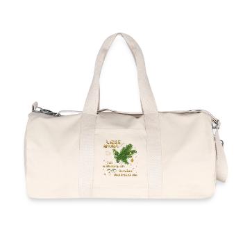 Dear Mom, I wish you a Merry Christmas - Recycled Canvas Sports Bag by Stanley/Stella - natural - Front