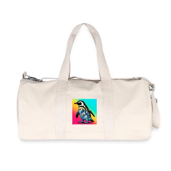 pingouin - Sac de sport en toile recyclée Stanley/Stella - blanc naturel - Devant