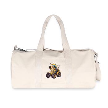 Éleveur de tracteurs à abeilles - Sac de sport en toile recyclée Stanley/Stella - blanc naturel - Devant