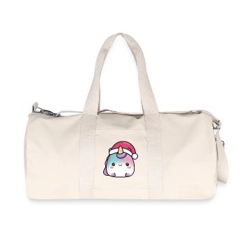 Licorne de Noël de Kawaii Rond - Sac de sport en toile recyclée Stanley/Stella - blanc naturel - Devant