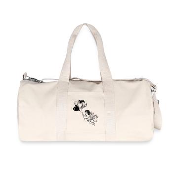 Cute little angel with heart balloons - Recycled Canvas Sports Bag by Stanley/Stella - natural - Front