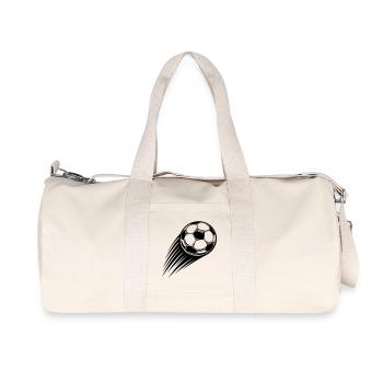 Icône du ballon de football - Sac de sport en toile recyclée Stanley/Stella - blanc naturel - Devant