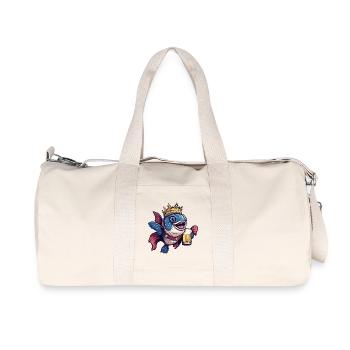 Roi de la bière au poisson piranha - Sac de sport en toile recyclée Stanley/Stella - blanc naturel - Devant
